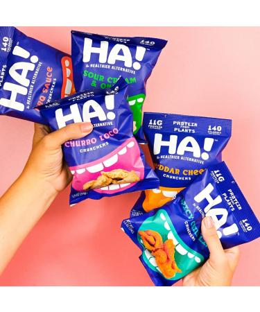 HA! Variety Pack - High Protein, Low Calorie, Gluten-Free, Vegan Snacks (5-Pack, 1.2oz Bags) - Perfect for Work, School, and Healthy Junk Food Cravings - Buy Online on GoSupps.com