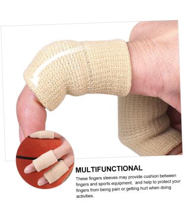Yardwe 20pcs Flexible Nylon Finger Cots - Sports Finger Protectors for Athletes - Elastic Finger Sleeves 4.5X2.5CM Blue - International Shipping Available - Buy Online on GoSupps.com