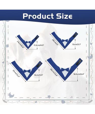 Maustlie Dog Smoking Bandana | Adjustable Triangle Scarf for Weddings & Parties | Formal Pet Accessory (Blue Size L) - Buy Online on GoSupps.com