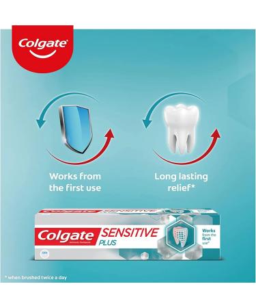 Colgate Sensitive Plus 70Gm Toothpaste for Sensitivity Relief (280Gm Pack of 4 70Gm Each). - Buy Online on GoSupps.com