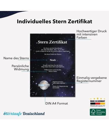 Personalized Stern Baptism Gift for Boys & Girls | Unique Baptism Certificate & Planetarium App - Buy Online on GoSupps.com