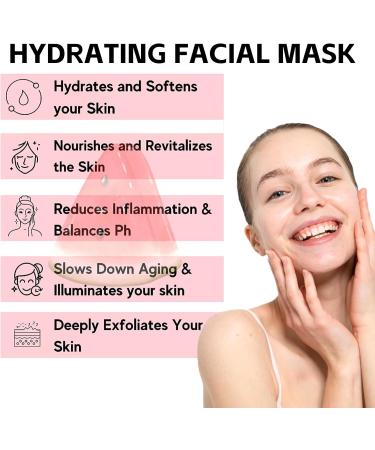 Watermelon Pink Glow Sleeping Mask Watermelon Overnight Face Masks Skincare Anti-Aging Hydrating Facial Mask with AHA Hyaluronic Acid Niacinamide for Smooth Glowing Even Toned Skin Care 50ml - Buy Online on GoSupps.com