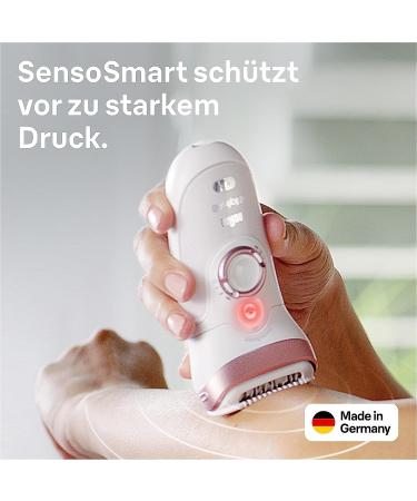 Braun Silk- pil 9 Epilator for Women - Ultimate Hair Removal Solution with Wax Alternative Body Massage Attachments and Travel Bag (Model 9-720) - White/Rose Gold - Buy Online on GoSupps.com