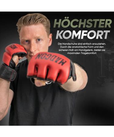 Madgon Premium MMA Gloves - Ultimate Sparring & Grappling Gear for Men & Women | Olive/Black | Ideal for Krav Maga Muay Thai Punching Bag - Buy Online on GoSupps.com