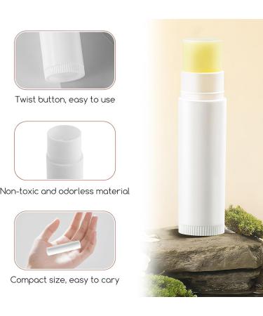 Lot de 50 tubes vides en plastique blanc pour baume l vres - Pour voyage affaires camping randonn e - Buy Online on GoSupps.com
