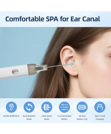 360 Electric Ear Cannel Massager,Earpick with Goose Feather,Ear Wax Cleaning Stick Earwax Remover Cleaning Tools - Buy Online on GoSupps.com