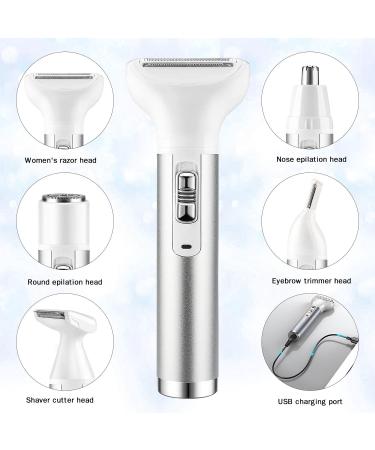 5-in-1 Lady Shaver Electric Razor for Women - Fresion Cordless Electric Face shavers Ladies Razors Eyebrow Trimmer Painless and Portable Bikini Trimmer Wet & Dry Hair Removal for Legs/Underarm - Buy Online on GoSupps.com