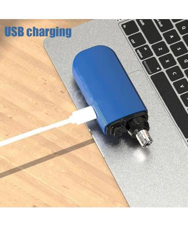 Buy Housgift Portable Nose Hair Trimmer - Rechargeable & Waterproof 2 in 1 Nose & Ear Hair Remover for Men - Black | International Shipping Available - Buy Online on GoSupps.com