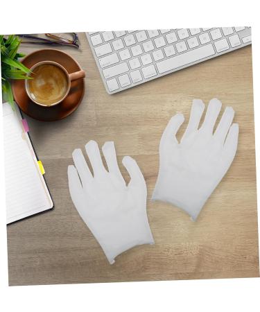 Angoily 12pairs Gloves Paraffin Wax Mittens Jewelry Glove Wax Bath Liners Paraffin Wax Liners Paraffin Bath Mittens Wax Bath Mittens Cotton Yarn Care Work Labor Protection Cotton White - Buy Online on GoSupps.com