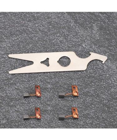 Carbon Brush Set for Nail Drills - 2 Pairs Handpiece Accessories & Wrench for Salon & Home Use - Buy Online on GoSupps.com