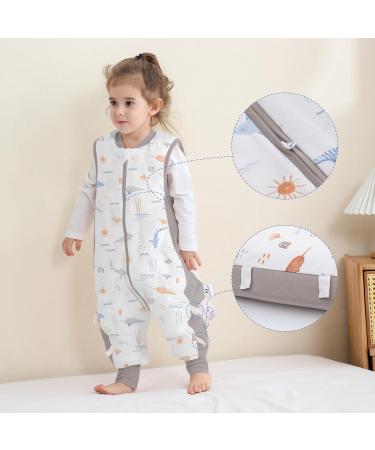 Whales Toddler Sleeping Bag with Legs 2.5 Tog | Winter Warm Cotton Swaddle Wrap for Baby 6-18 Months | M (1-2 Years) - Buy Online on GoSupps.com