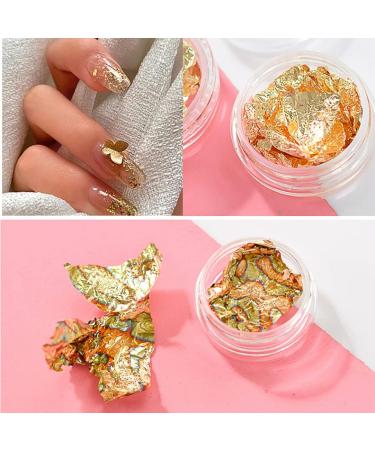 Manicure Irregular Aluminum Foil Nail Paper Gold Silver Nail Decorative Paper Glitter Manicure Paper 12 Cans Gold Silver Manicure Paper - Buy Online on GoSupps.com