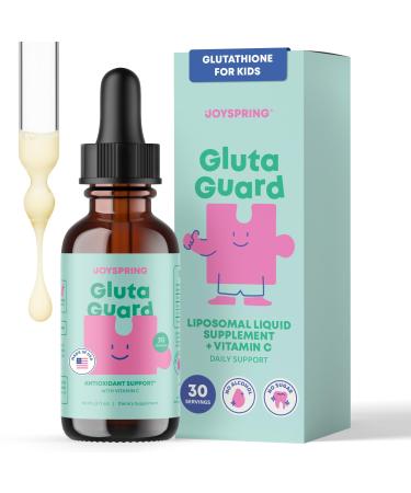 JoySpring Liposomal Glutathione Supplement for Kids | Supports Speech and Eye Contact | 50 MG Antioxidant L-Glutathione Drops | 2 oz Liquid Detox Supplement 1 Fl Oz (Pack of 1)