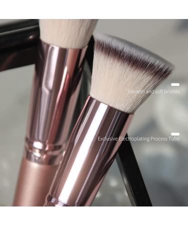 BEASOFEE Small Flat Top Kabuki Makeup Brush - Ideal for Flawless Powder and Cream Application | Durable and Premium Quality | Perfect for Buffing, Blending, and Concealer - 04 Small - Buy Online on GoSupps.com