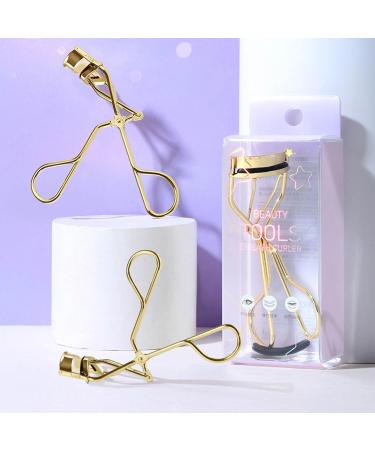 Zetiling Stainless Steel Eyelash Curler - Wide Angle Curvature Comfortable Handle & Elastic Adhesive Strip for Perfect Fit | International Shipping - Buy Online on GoSupps.com