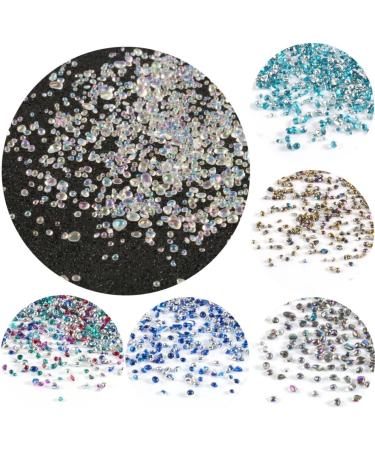 20G/Lot Plated Caviar Beads Tiny Rhinestones Manicure Glass Balls Micro Beads For Nail Decorations Diy Charms Art Accessories - Buy Online on GoSupps.com