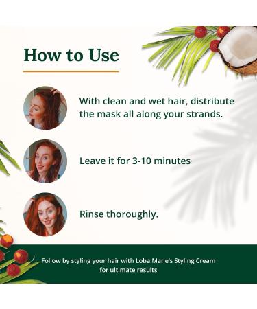 Loba Mane Hair Mask - Deep Conditioner for Curly Hair - Repair Treatment Mask - Color Safe Natural & Organic - 5oz - Buy Online on GoSupps.com