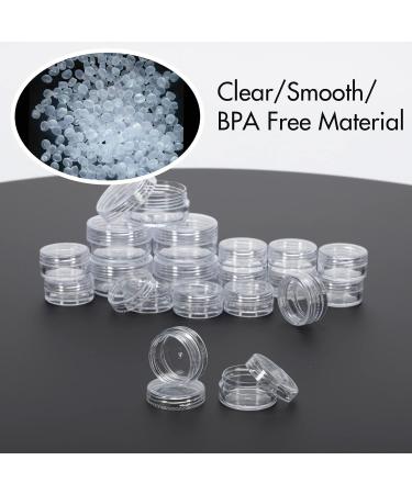 ZEJIA 3g Sample Containers with Lids - 25 Pack Clear Lip Balm Cosmetic Jars - Buy Online on GoSupps.com