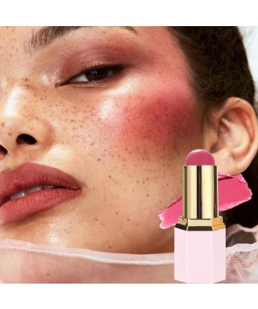 Stick Blush - Water-Resistant Moisturizing Cheek Foundation | Makeup Product for Dry & Combination Skin Cheeks Eyebrow Arch Lips & Special Events - Buy Online on GoSupps.com