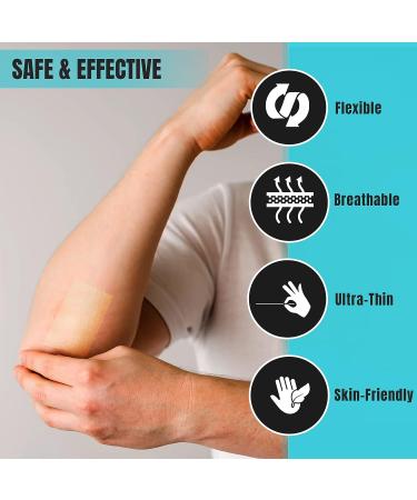 Silicone Scar Tape - Medical Grade Silicon Sheets for Hypertrophic and Keloidal Scars Treatment - Skin Color - Buy Online on GoSupps.com