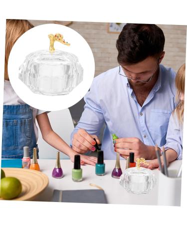 minkissy Tools Nail Liquid Holder Nail Dish Cup Acrylic Nail Supplies Dappen Dish for Acrylic Nails Nail Powder Holder Nail Dish with Lids Nail Dappen Dish Manicure Glass Saucer Cup - Buy Online on GoSupps.com