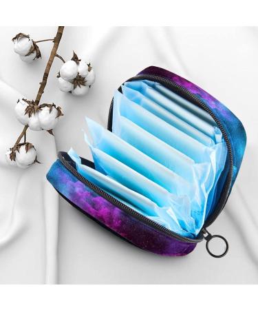 Galaxy Universe Menstruation Pad Bag with Zipper | Stylish Women's Napkin & Tampon Collection Bag - Buy Online on GoSupps.com
