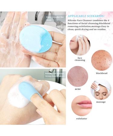 Yebeauty Silicone Facial Cleansing Brush Set - 15 Piece Set for Skincare - Face Scrubber, Nose Blackhead Remover, Exfoliating Lip Brush - Buy Online on GoSupps.com