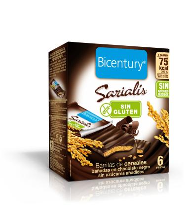 Bicentury Bicentury - Sarialis - Dark Chocolate Cereal Bars - 6 bars - Pack of 7