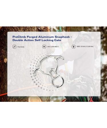 ProClimb 50 kN Stainless Steel Rescue Figure 8 Descender with Bent-Ears | Belay Device for Rappelling & Rigging | 1-Pack - Buy Online on GoSupps.com