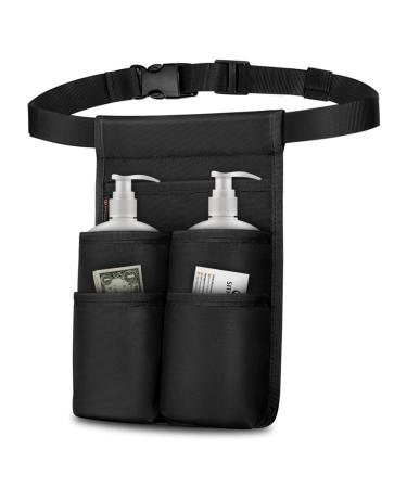 Sithon massage oil bottle holder professional therapist massage holster for 2 bottles massage lotion oil bottle holder with adjustable belt several bags for masseur masseur black 1 count (pack of 1) - Buy Online on GoSupps.com