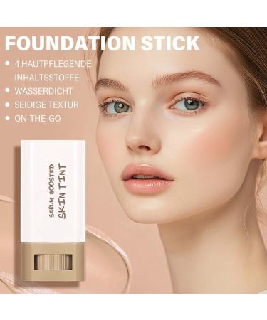 EONFAVE Foundation stick for foundation serum boosted skin tint full coverage foundation solid moisturizing concealer light and nongreasy natural matte makeup finish 03Brown - Buy Online on GoSupps.com