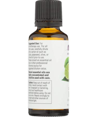 Now Foods Lime Essential Oil 1 fl oz - 100% Pure & Natural Aroma - Buy Online on GoSupps.com