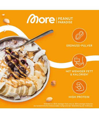 Buy MORE NUTRITION Light Peanut Cream - 3 x 250g | Premium Peanut Butter Powder | 250g Pack of 3 | Sweet & Nutty Flavor International Shipping Available - Buy Online on GoSupps.com
