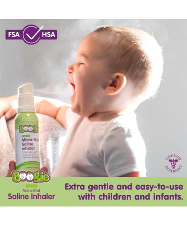 Boogie Micro-Mist Inhaler Saline Spray 1.7oz Unscented - 1 Pack - Buy Online on GoSupps.com