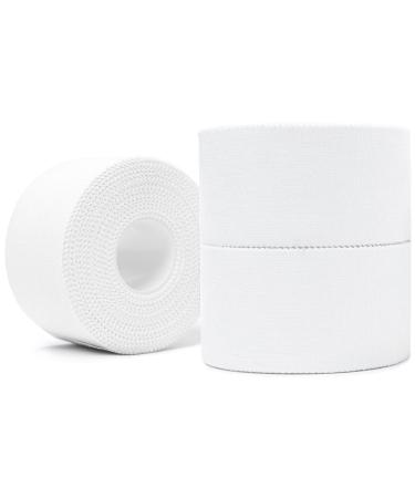 Sinewy Star (3 Pack White Athletic Sports Tape (45 Feet) - Very Strong Easy Tear No Sticky Residue - Best Tape for Medical Trainers & Athlete - Suitable for Hockey Stick, Tennis & Gymnastics 3-PACK
