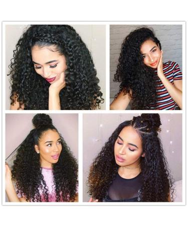 High-Density Lace Front Wig | 20 Curly Real Hair Wig with Baby Hair for Black Women | 150% Brazilian Smooth - Buy Online on GoSupps.com