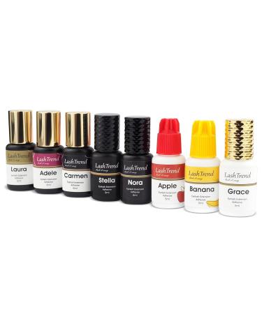 Lash Trend Eyelash Glue - Nora 5ml (Black) | 0.3-0.5 Sec Drying Time | 7-9 Weeks Binding Strength | Premium Extension Glue for Eyelash Extensions - Buy Online on GoSupps.com