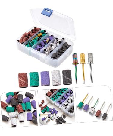 PLAFOPE 1 Set Nail Polish Set Nail Grinding Sanding Bits for Nail Drill Nail Tools Nail Polishing Band Sanding Bands for Nail Mandrel Bit for Nails Nail Bits Manicure Polishing Tape Alloy - Buy Online on GoSupps.com