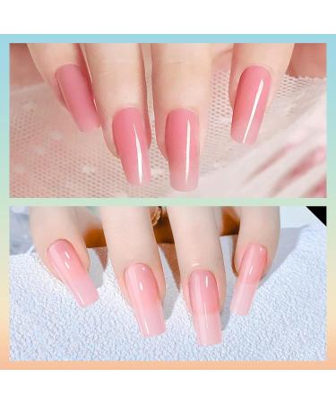 Lofuanna Poly Nail Gel Kit - 2PCS 30ML Pink Builder Gel Set for Quick and Thick Acrylic Nail Extension - Trendy Beauty Gift - Buy Online on GoSupps.com