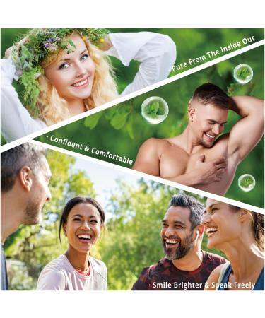 NATUREBULK Natural Freshness Complex - 120 Capsules with Chlorophyll, Parsley & Peppermint - Enhanced with Vitamin C, E & Magnesium - 2 Month Supply - Buy Online on GoSupps.com