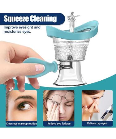 2PCS Eye Wash Cup Kit for Effective Eye Cleansing and Soothing Tired Eyes - Blue - Buy Online on GoSupps.com