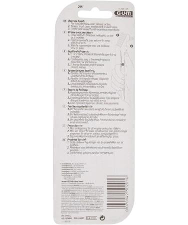Buy Gum 201 Prosthesis Brush - Expert Cleaning Tool for Dentures - Buy Online on GoSupps.com