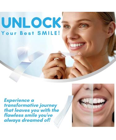 Professional Teeth Whitening Strips 7 Treatments - Enamel-Safe Whitening with Glycerin & Sorbitol for Sensitive Teeth Remove Stains for Brighter Smile - Buy Online on GoSupps.com