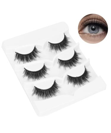 Thick Handmade Reusable False Eyelashes - 3 Pairs | Soft Lightweight & Perfect for All Makeup Styles - Buy Online on GoSupps.com