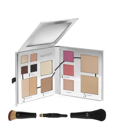 Woosh Beauty The Fold Out Face with Secret Brush 2.5 Med Tan Medium Tan