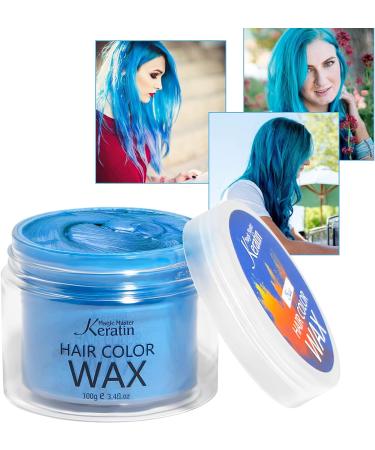 Magic Master Keratin Hair Color Wax - Temporary Dye Mud for Men and Women - Blue - Buy Online on GoSupps.com
