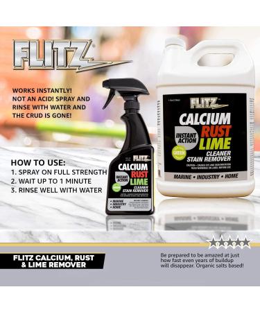 Flitz CR 01610 Instant Calcium Lime Rust Remover 1 Gallon - Refill Bottle - Buy Online on GoSupps.com