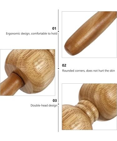 Buy Premium Wooden Massage Tools & Rollers for Reflex Zone Therapy - Light Yellow Spa Tools for Body Hand Head Foot & Face - Buy Online on GoSupps.com