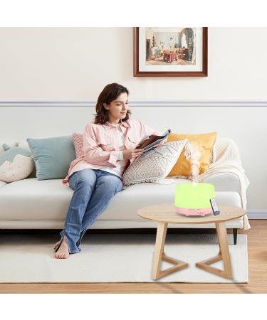 Diffofe 300ml Aromatherapy Essential Oil Diffuser - Remote Control, 8-Hour Quiet Operation, 4 Timer Settings, 7 LED Colors - Pink - Buy Online on GoSupps.com