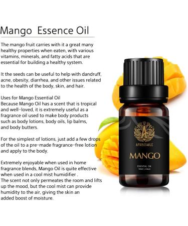 Aphorsmile EU Lemon Essential Oil 10ml - Boost Immunity Improve Digestion & Blood Circulation | Therapeutic Mango Oil - Buy Online on GoSupps.com